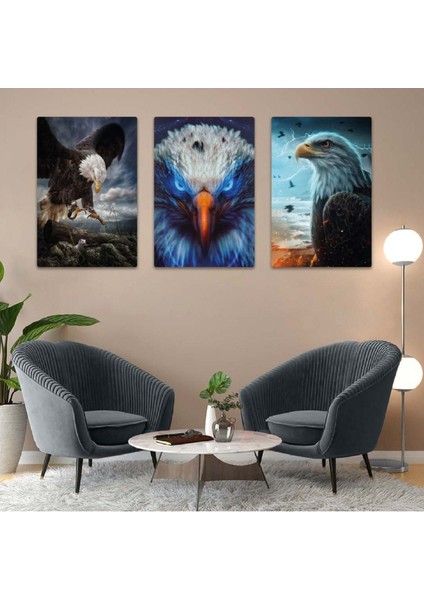 Kartal 3'lü Mdf Tablo Set fiyatları