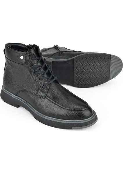 Ziya, Erkek Deri Bot 1431024Z6601 Siyah fırsatları