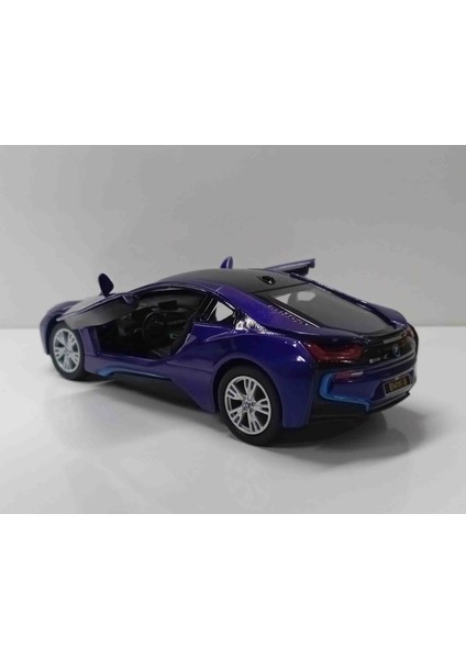 Dianomi Kinsmart 1:36 Ölçek Bmw I8 Çek/bırak Metal Araba