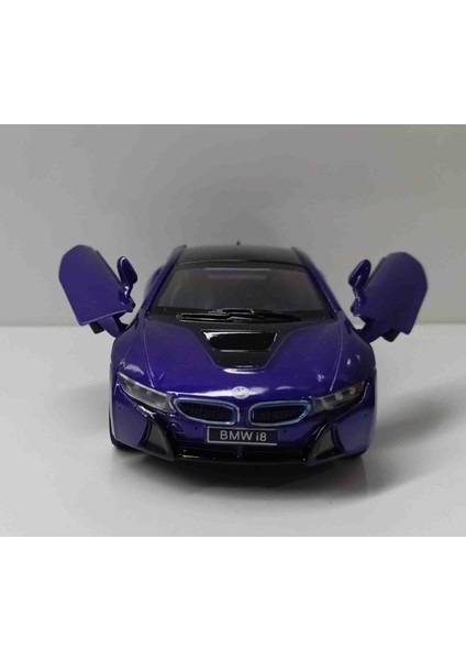 Dianomi Kinsmart 1:36 Ölçek Bmw I8 Çek/bırak Metal Araba