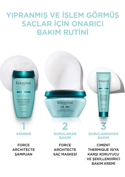 Resistance Reconstruction Ciment Anti-Usure Zayıf Ve Yıpranmış Saçlar Için Onarıcı Durulan Maske fiyatları