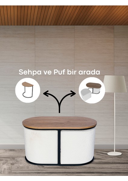 Evo Fonksiyonel Sehpalı Puf