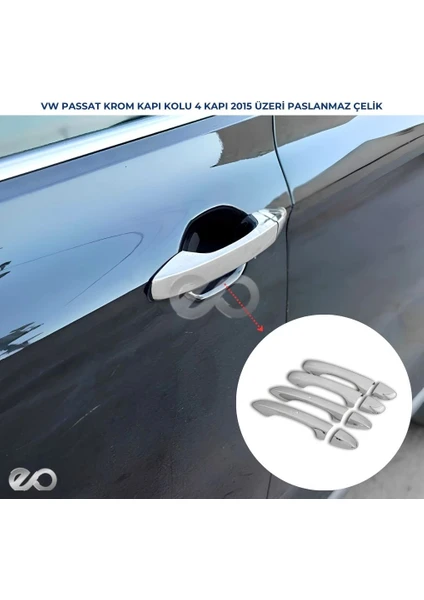 Ebal Oto Vw Passat B8 Krom Kapı Kolu 4 Kapı 2015 Üzeri P. Çelik