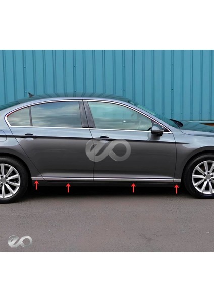 Vw Passat B8 Krom Yan Kapı Çıtası 8 Prç. 2015-2019 P.çelik