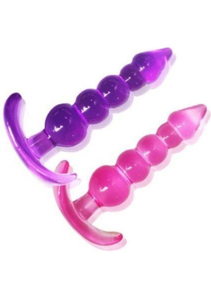 Silikon 5 Boğumlu Plug Masturbasyon VIBRATÖR-AF4151