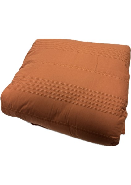 Pamuk Ranforce Çift Kişilik Yorgan Çift Taraflı Arakis V2 Kiremit Düz Desenli Kapitoneli modelleri