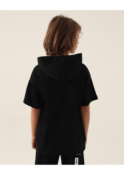 %100 Pamuk Kapüşonlu Erkek Çocuk T-Shirt 361S8RW indirimleri