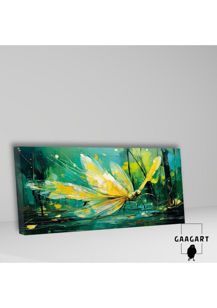 Panoramik Kanvas Duvar Tablosu Yağlı Boya Görünümlü Kelebek fiyatları