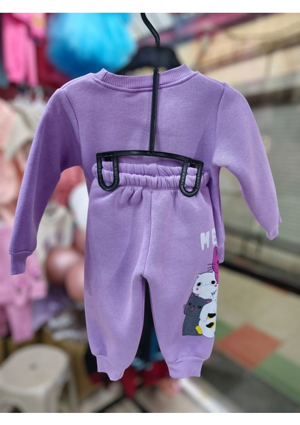 Kedi Detaylı Eşofman Takımı