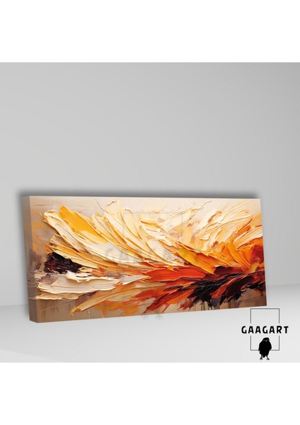 Panoramik Kanvas Duvar Tablosu Yağlı Boya Görünümlü Fırça Darbeleri fiyatları