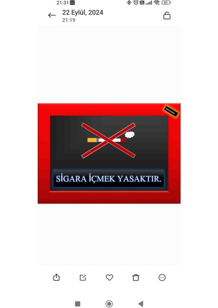 Pvc Kaplama Sigara İçilmez Uyarı Levhası 3