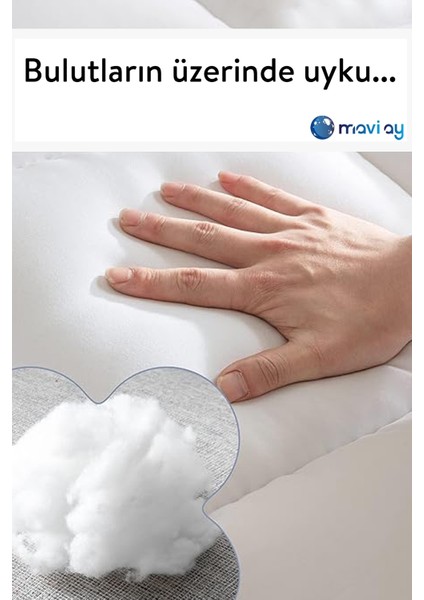Topper 4.1 - Super Soft Yatak Pedi - Pamuk Kılıflı - Süper Yumuşak Nano Elyaf Dolgu