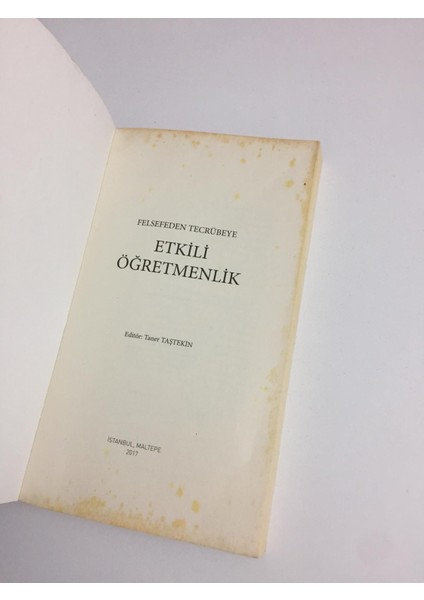 Felsefeden Tecrübeye Etkili Öğretmenlik - Taner Taştekin fiyatları