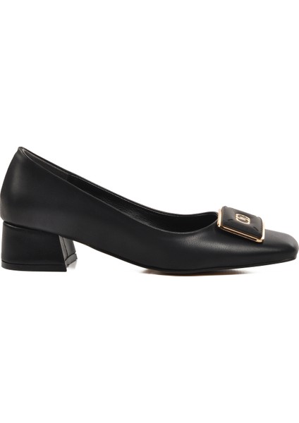 Siyah Cilt Kadın Topuklu Ayakkabı modelleri