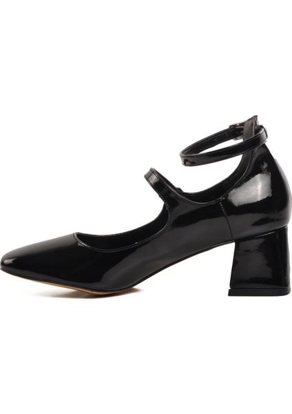 Siyah Rugan Kadın Topuklu Ayakkabı fiyatları