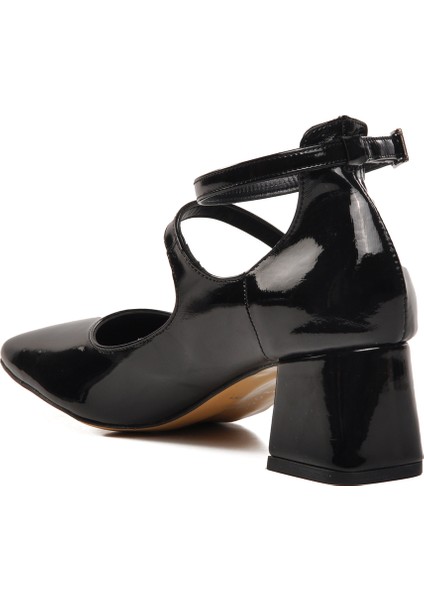 Siyah Rugan Kadın Topuklu Ayakkabı fırsatları