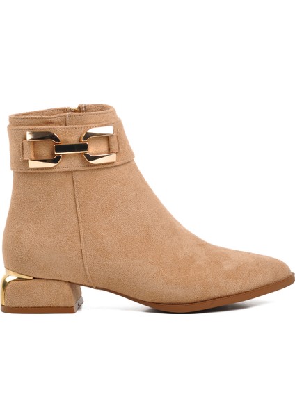 Bej Süet Kadın Bot modelleri