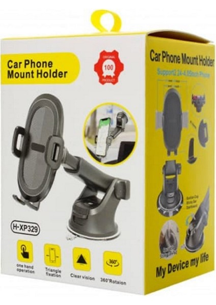 H-XP329 Ekstra Güçlü Vantuzlu Araç Içi Telefon Tutucu fiyatları