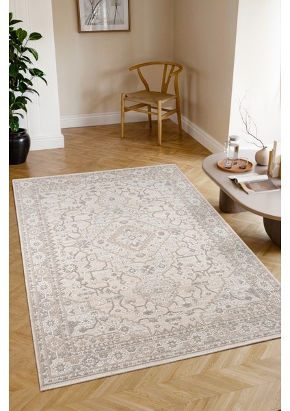 Elıa Modern Yumuşak Konforlu Halı ve Yolluk 106A Krem Bej