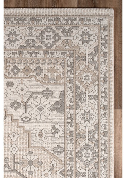 Elıa Modern Yumuşak Konforlu Halı ve Yolluk 106A Krem Bej