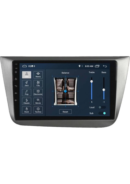 Araç Multimedya Cihazı - 2 32 / IPS 9 Inch Ekran - Navigasyon - Carplay - Seat Altea - Toledo Uyumlu