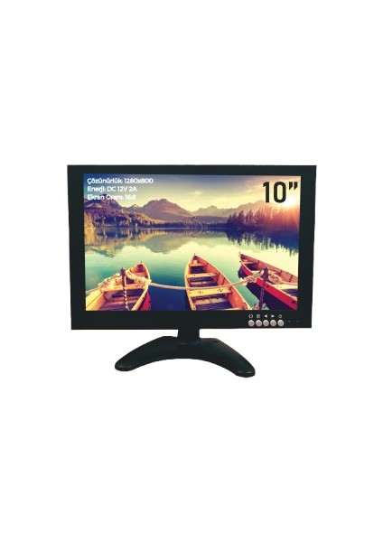 SE-1010IPS 10" Hmdı Monitör 10 Inç IPS Araç Monitörü HDMI - VGA - Bnc - Av - USB Girişli Monitör