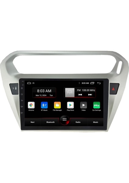 Araç Multimedya Cihazı - 2 32 / IPS 9 Inch Ekran - Navigasyon - Carplay - C Elysee - Vsr Uyumlu