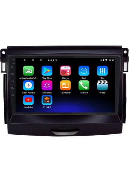 Araç Multimedya Cihazı - 2 32 / IPS 9 Inch Ekran - Navigasyon - Carplay - Ranger 2015 Uyumlu