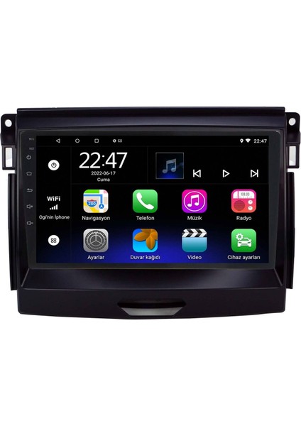 Araç Multimedya Cihazı - 2 32 / IPS 9 Inch Ekran - Navigasyon - Carplay - Ranger 2015 Uyumlu modelleri