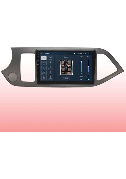 Araç Multimedya Cihazı - 2 32 / IPS 9 Inch Ekran - Navigasyon - Carplay - Kia Picanto 11-16 Uyumlu