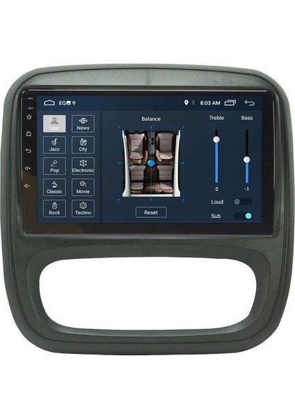 Araç Multimedya Cihazı - 2 32 / QLED 10 Inch Ekran - Navigasyon - Carplay - Renault Trafic - Vsr