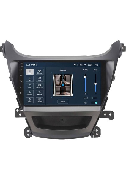 Araç Multimedya Cihazı - 2 32 /ıps 9 Inch Ekran - Navigasyon - Carplay - Hyundai Elantra 14-15-Vsr
