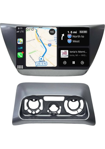 Araç Multimedya Cihazı - 2 32 /ıps 9 Inch Ekran -Navigasyon -Carplay -Mitsubishi Lancer 05-08 Uyumlu fiyatları