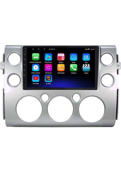 Araç Multimedya Cihazı - 2 32 / IPS 9 Inch Ekran - Carplay - Toyota Curiser 07-08-Uyumlu
