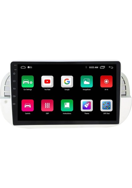 Araç Multimedya Cihazı - 2 32 / IPS 9 Inch Ekran - Navigasyon - Carplay - Fiat 500 White - Vsr fiyatları