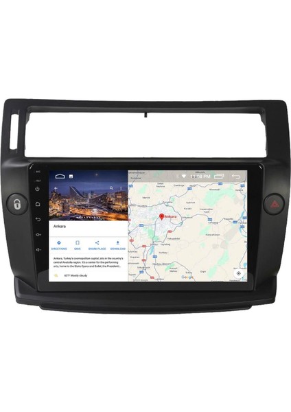 Araç Multimedya Cihazı - 2 32 / IPS 9 Inch Ekran - Navigasyon - Carplay - Citroen C4 - Vsr