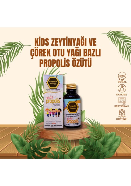 Kids Zeytinyağı ve Çörek Otu Yağı Bazlı Propolis Ekstraktı 30ml