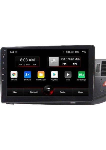 Araç Multimedya Cihazı Uyumlu 2 32 / IPS 10 Inch Ekran - Navigasyon - Carplay - Citroen C5 10 - Vsr