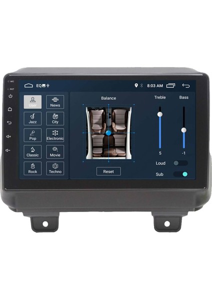 Araç Multimedya Cihazı - 2 32 / IPS 9 Inch Ekran - Navigasyon - Carplay - Wrangler Rubicon - Vsr
