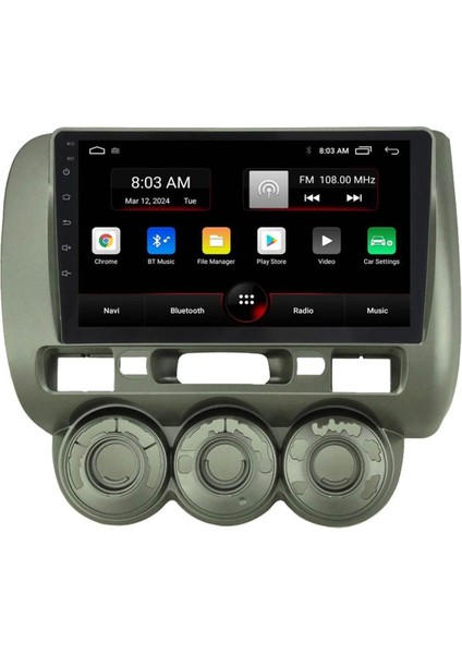 Multimedya Cihazı Uyumlu - 2 32 / IPS 9 Inch Ekran - Navigasyon - Carplay - Jazz - City 04-07 - Vsr