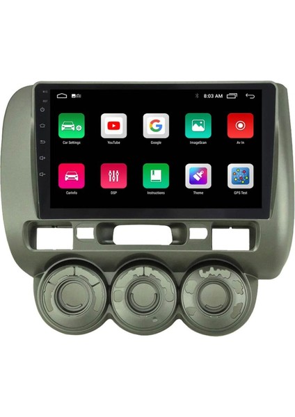 Multimedya Cihazı Uyumlu - 2 32 / IPS 9 Inch Ekran - Navigasyon - Carplay - Jazz - City 04-07 - Vsr