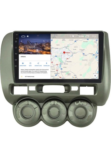 Multimedya Cihazı Uyumlu - 2 32 / IPS 9 Inch Ekran - Navigasyon - Carplay - Jazz - City 04-07 - Vsr