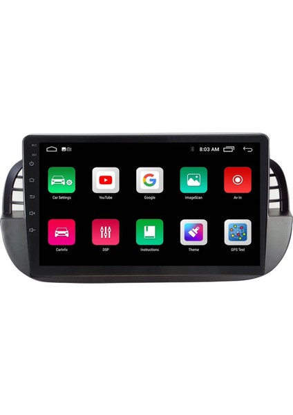 Araç Multimedya Cihazı - 2 32 / IPS 9 Inch Ekran - Navigasyon - Carplay - Fiat 500 Black - Vsr fiyatları