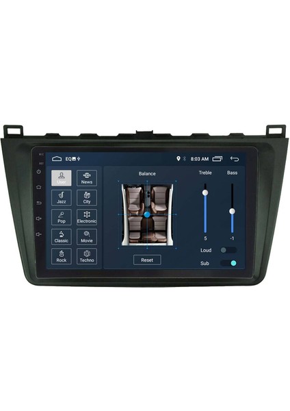 Araç Multimedya Cihazı 2 32 IPS 9 Inch Ekran Navigasyon Carplay Mazda 6 2008 2009 Vsr Uyumlu