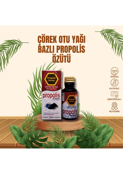 Çörek Otu Yağı Bazlı Propolis Ekstraktı 20ML