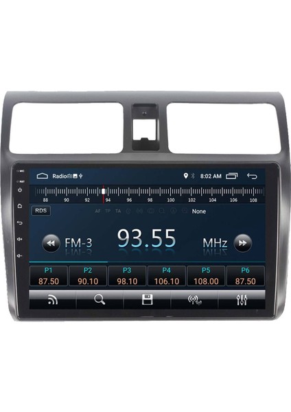 Araç Multimedya Cihazı - 2 32 / IPS 10 Inch Ekran - Navigasyon - Carplay - Suzuki Swift 06-10 - Vsr