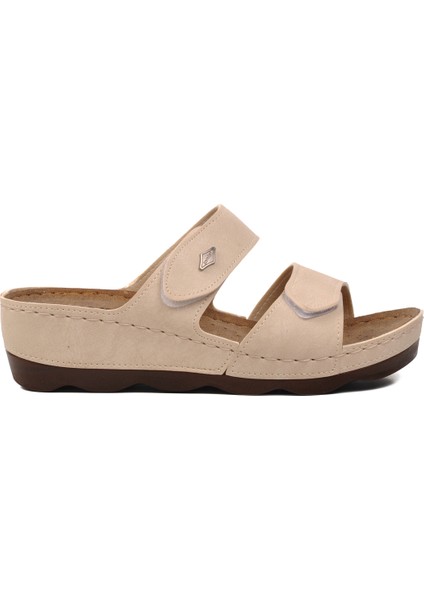 Bej Kadın Terlik modelleri