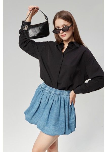 Kadın Süet Mini Çarpraz Zincir Askılı Omuz Çantası