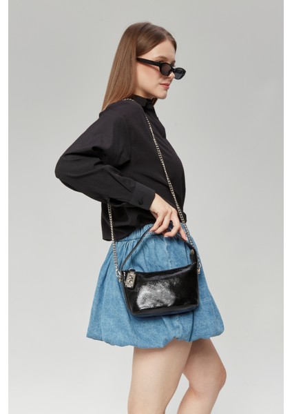 Kadın Süet Mini Çarpraz Zincir Askılı Omuz Çantası fiyatları