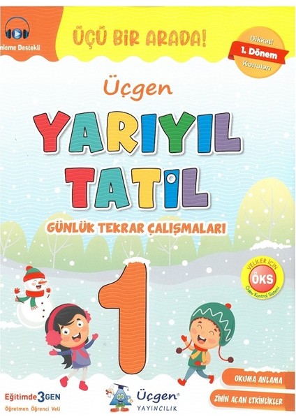 (Sınıf: 1) Beceri Temelli İlkokul Seti (2.Dönem) / Yarıyıl Tatil Kitabı 2024 / 2025